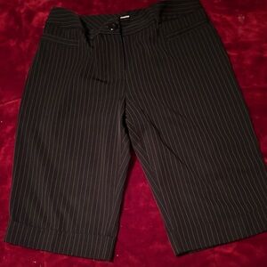 Studio 1940 Charcoal Pinstripe Shorts